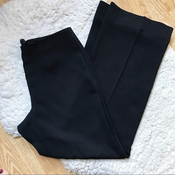 YANSI FUGEL:Classic Wide Leg Black Trousers Sz 4